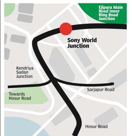 Indicative route of the Flyover (DeccanChronicle).