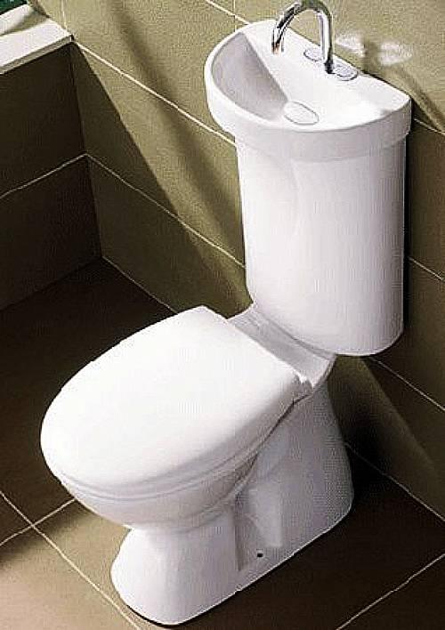 Integrating a hand-wash basin with the toilet cistern reuses 'grey water'