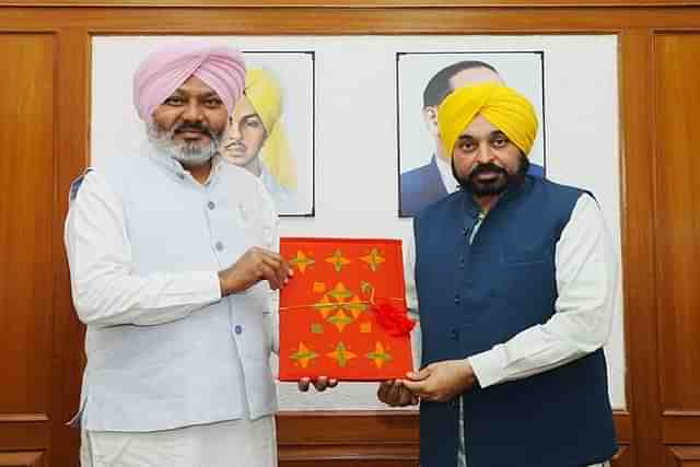 Punjab Chief Minister Bhagwant Mann and Finance Minister Harpal Singh Cheema.