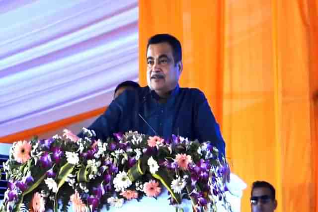 Union Minister for Road Transport and Highways Nitin Gadkari at the inaugural ceremony at Uttar Pradesh.