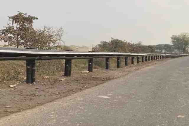 The Bamboo crash barrier (Pic Via PIB Website)