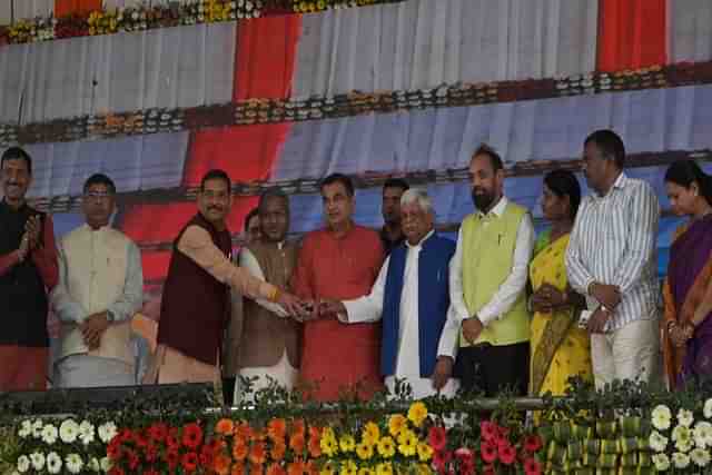 Union Road Transport and Highways Minister Nitin Gadkari at the inaugural function at Ranchi.