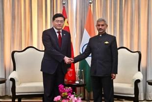 EAM S Jaishankar with Chinese Foreign Minister Qin Gang. (Image Via @DrSJaishankar).