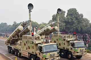 Brahmos WPN System passes through the Rajpath during the full dress rehearsal for the Republic Day Parade-2018, in New Delhi on January 23, 2018. (PIB)