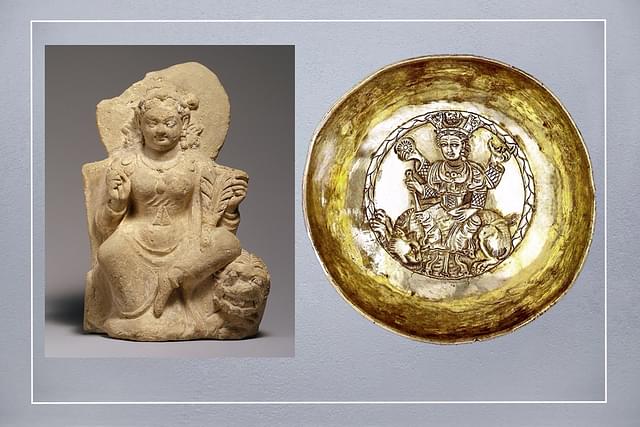 Nana (Afghanistan 6th to 7th century CE); Nana Khwarezm 9th century silver bowl