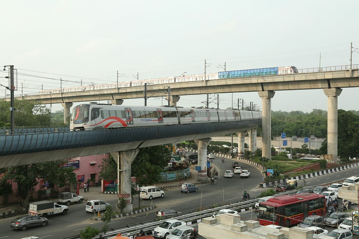 Delhi Metro Airport Express and Pink line. (Image: metrorailnews.in).