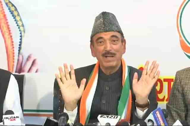 Former Congress leader Ghulam Nabi Azad (File Photo)