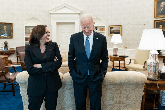 US President Joe Biden with Vice President Kamala Harris. (Photo: Joe Biden/Twitter)