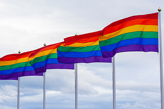Pride flags in Reykjavik, Iceland (Photo by Jas Min on Unsplash)