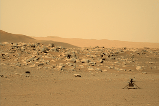 This image of NASA’s Ingenuity Mars Helicopter was taken by the Mastcam-Z instrument of the Perseverance rover on 15 June 2021. The location, "Airfield D" (the fourth airfield), is just east of the "Séítah" geologic unit. (Photo: NASA/JPL-Caltech/ASU/MSSS)