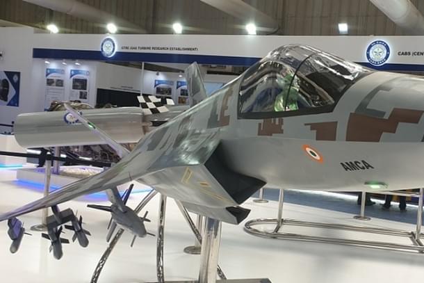 A model of stealth fighter aircraft AMCA. (@ReviewVayu/Twitter),
