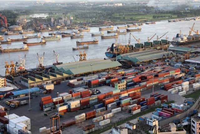 Chittagong port. (Image via ORF.org).