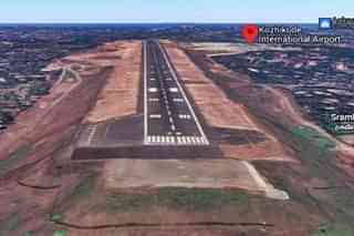 The Kozhikode tabletop airport. (Google Earth)