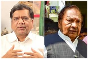 Jagadish Shettar (L) and K S Eshwarappa