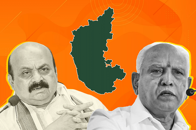 Top Karnataka BJP leaders Basavaraj Bommai and B S Yediyurappa.

