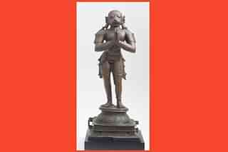 The Hanuman idol that has been brought back. 