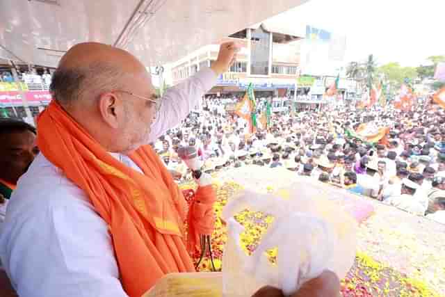 Amit Shah campaigning in Chamarajnagar (Twitter)