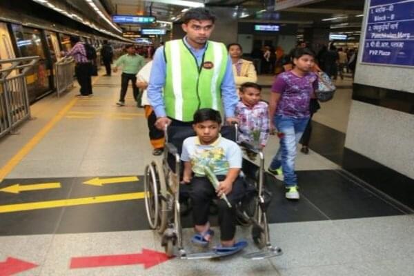 Facilities for Person With Disabilities in Metro (Source: DMRC)