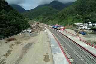 Jiribam-Imphal rail project.