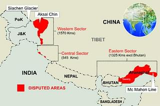 India-China Border areas (Eurasian Times)