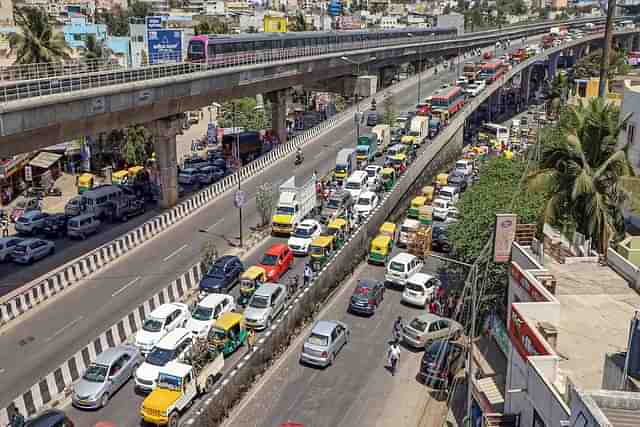 The Bengaluru Metro. 