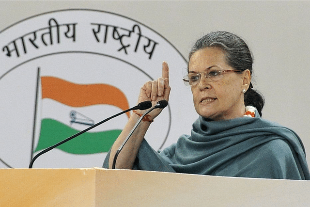 Former Congress president Sonia Gandhi (Mohd Zakir/Hindustan Times via Getty Images)