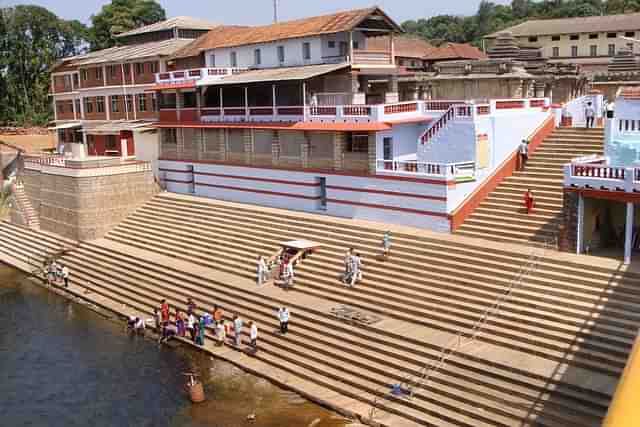 River Tunga at Sree Sharada Peetham, Sringeri