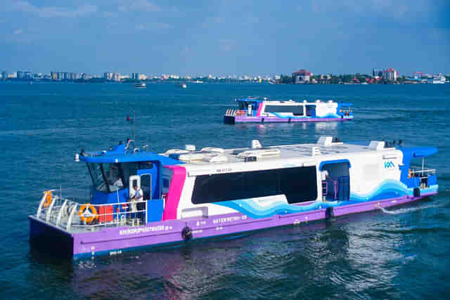 The Kochi Water Metro is an integrated water transport initiative that seeks to enhance connectivity between the mainland and the islands of Kochi. (CMO Kerala/X)