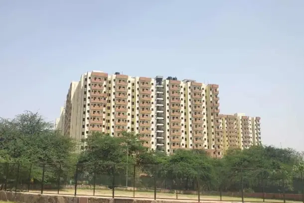 The 3,024 new EWS flats in Kalkaji for slum dwellers of Bhoomiheen Camp.