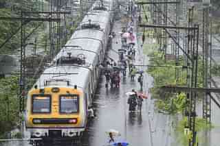 Central Railways during Mumbai rains.