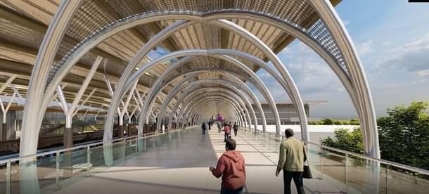 Passageway for public and passengers.