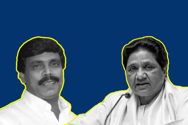 Anand Mohan (L); Mayawati