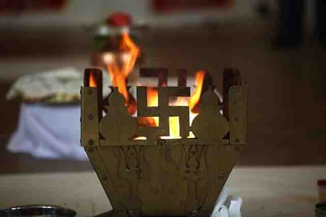 Representative image of a Hindu religious practice.  (Christopher Furlong/Getty Images)