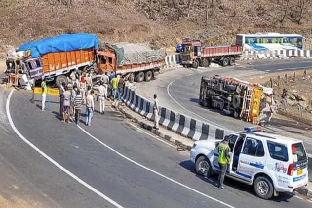 An accident site on a highway. (Representational image via PTI).