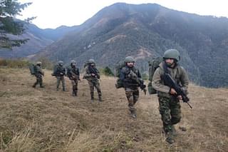 Indian Army troops in a training exercise in the Eastern sector (Image via @rajatpTOI)
