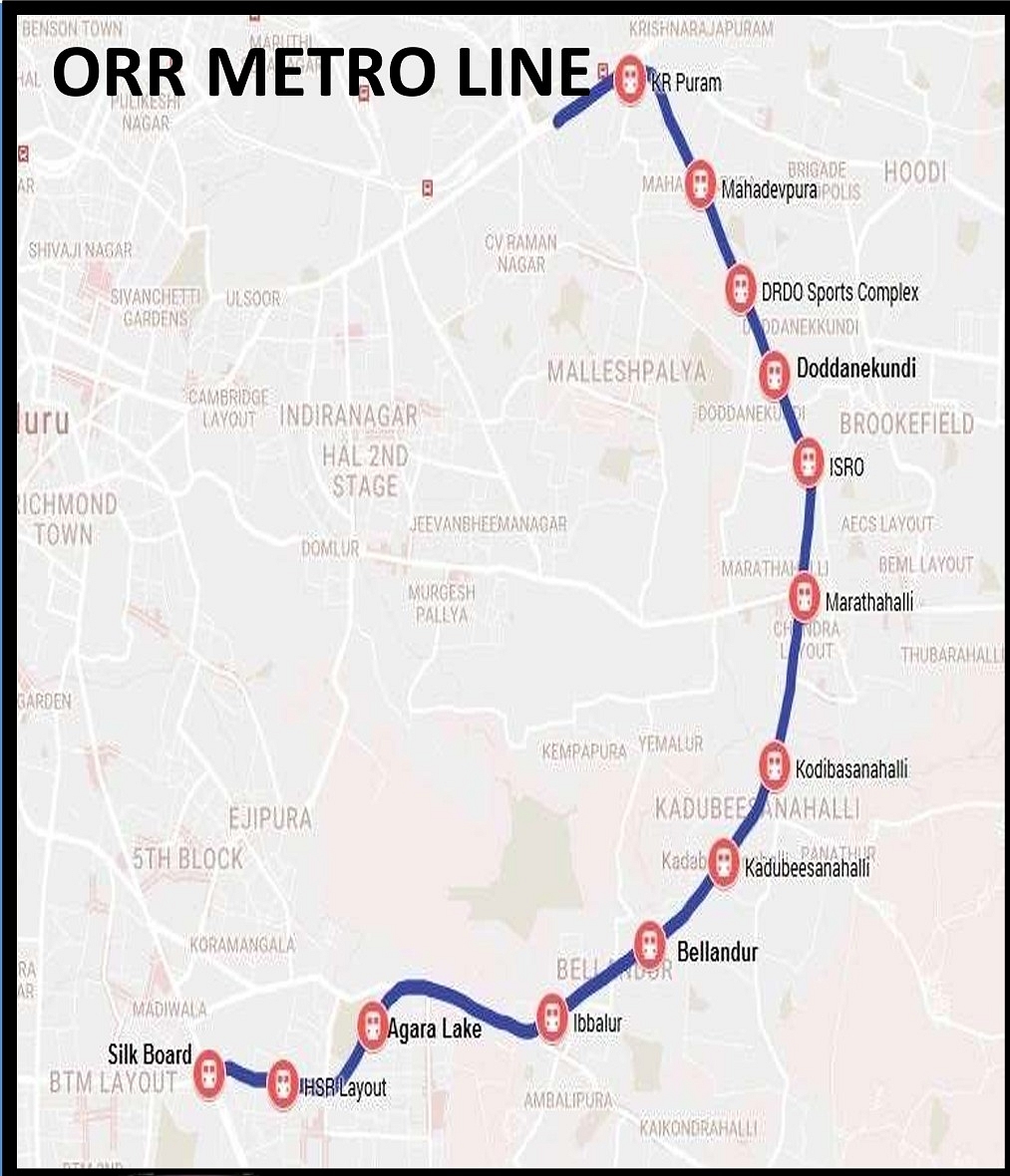 Bangalore Outer Ring Road metro progress #nammametro #blueline #metro -  YouTube