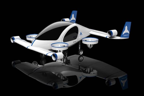 Chennai-based e-plane company's vision of its 2-seater eVTOL.