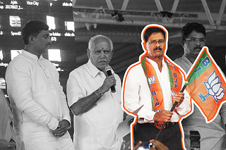 Haladi Srinivas Shetty along with senior Karnataka BJP leaders