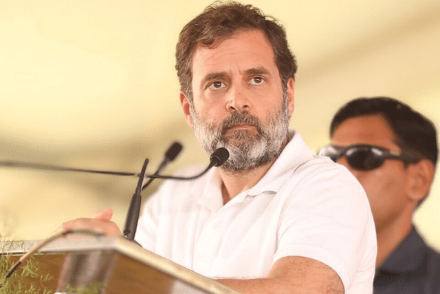 Congress leader Rahul Gandhi addressing the 'Jai Bharat Rally' in Kolar, Karnataka. (Photo: Congress/Twitter)