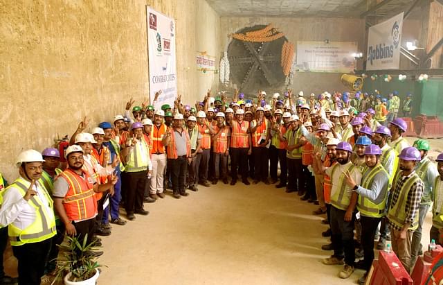 Tunnel construction workers.