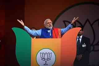 Prime Minister Narendra Modi addresses a public rally. (Representative image via Getty Images).