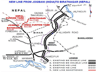 New line from Jogbani to Biratnagar