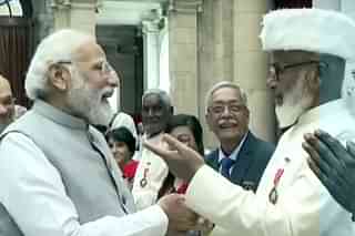PM Modi with Shah Rasheed Ahmed Quadri (Pic Via ANI)