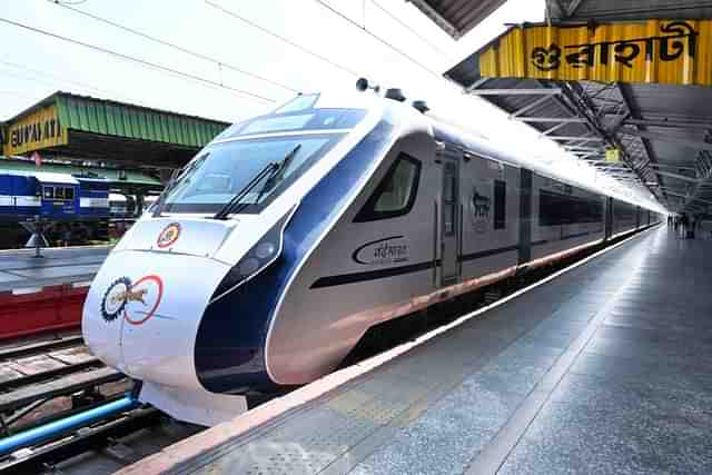 Vande Bharat Express at Guwahati station (Pic Via Twitter)