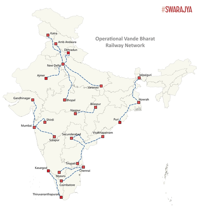 Mapping The Rapidly Expanding Network Of Vande Bharat Trains