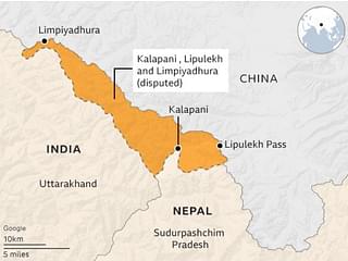 Lipulekh pass on the India-China border. (Source: BBC)