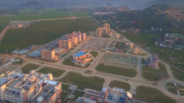 An aerial view of AIIMS Guwahati