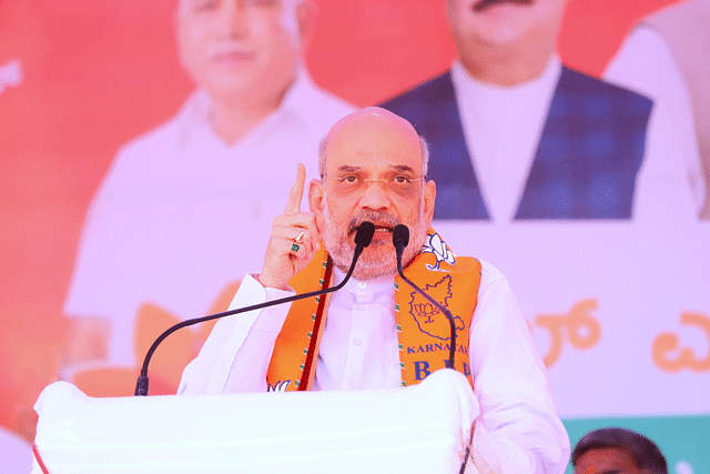 Home Minister and BJP leader Amit Shah in Karnataka ahead of the 10 May assembly election