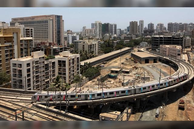 Mumbai Metro at D N Nagar Depot (Mahendra Parikh/Hindustan Times via Getty Images)