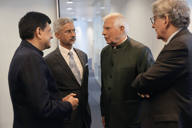 S Jaishankar and Josep Borrell